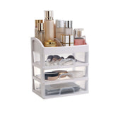 Desktop Organizer 3 Drawer Clear Plastic Desk Storage for Office Stationary Makeup Organizer V1294-YM0703-3117230119011