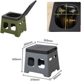Portable Camping Toilet Foldable with Lid, 150 kg Load Capacity, for Road Trips and Camping Indoors V1188-MS-325-1021