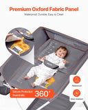 VEVOR Baby Changing Table, Foldable Diaper Change Station with Side Basket, Adjustable Height V952-ZDNBTSHSXXSD4UOQF001V0