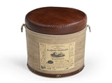 CYLINDRICAL CHATEAU OTTOMAN V742-M15716