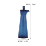 -Seasoned Glass Condiment Jar with Pour Spout, Syrup Dispenser Bottle for Oil, Vinegar, Liquid V1366-AZ2-W-13236
