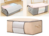 Clothes Storage Bags Fabric Foldable Blanket Storage Container Closet Organizer with Clear Window V1294-YM0901-3117250021320
