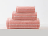 Pink Soft and Absorbent Cotton Towel Set 3-Piece Luxury Towels - Ideal for Adults, Face & V888-ELOSUNG17818