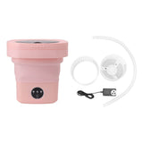 6.5L Washing Machine Folding Portable Automatic Deep Cleaning Wash and Spin Dry Washer with Water V1294-YM0703-3113230146819