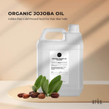 5L Organic Jojoba Oil - Golden Pure Cold Pressed Seed For Hair Skin Nails V238-SUPDZ-40232645558352
