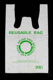 500pcs 3355cm Eco Design Reusable Plastic Singlet Shopping Bags Grocery Carry Checkout V563-1BOX-LF2700-L
