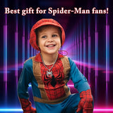 Spider Pendant Necklace Surgical Steel Superhero Spiderman Jewelry for Kids- Silver B V1164-325762