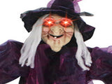 Hanging Witches Decor Voice Control Glowing Screaming Fabric Hanging Horror Toy for Festival V1294-YM0901-3115240094011