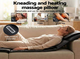 Livemor Massage Mat Heated Kneading Neck Massager Lumbar Airbag Stretch MASSAGE-MAT-04-PU-BK