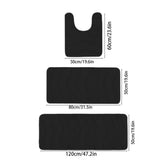 Bathroom Rugs Sets 3 Piece, Absorbent Bath For Bathroom, Non-Slip Machine Washable Toilet Bath V1366-AZ2-W-12727