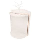 Countertop Corner Storage Cabinet PP 360&deg Rotating Dust Proof Corner Storage Rack for Bathroom V1294-YM0901-3118240207411