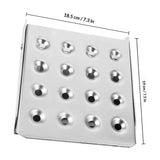 Adjustable Folding Step in Plated Silver Stainless Steel for Trucks and Trailers V1369-AZ3-W-22535