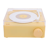 Record Player Bluetooth Speaker ABS Cute Portable Wireless Turntable Speaker Alarm Clock for Home V1294-YM0901-3115240080111