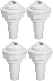 Pool Return Jet Fitting Above Ground Pool Complete Pool Return Jet Kit with Gaskets and Hose Adapter V1107-125-95397-WHT-4PCS