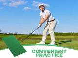2-Pack Golf Turf Hitting Mats for Indoor and Outdoor Practice, Ideal for Beginners and Golf Training V1366-AZ2-W-17444