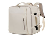 Beige Expandable Backpack with USB Port - Multi-Functional Outdoor, Commuter & Laptop Bag V888-ELOSUNG11748