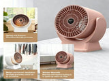 Desktop Warm Air Circulation Heater Quiet Adjustable Angle Space Heater V1188-MS-616-023