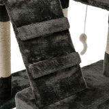 i.Pet Cat Tree 180cm Tower Scratching Post Scratcher Wood Condo House Toys Grey PET-CAT-HSCT076-180-GR