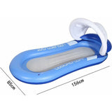 Air Mattress Inflatable Pool Water Hammock Water Toys Summer Pool Toys Blue 160 90cm, GUA.B/bon V1188-CE-78-00394