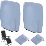 2 pcs Folding Lounger Cover, Windproof Anti-Uv Waterproof Folding Garden Chair Covers, Garden V1188-MS-227-0734