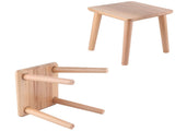 Multi Purpose Household Wood Stools Cute Small Bench Child Seat DIY Furniture StoolSquare Wood Color V1294-YM0901-3116200058414