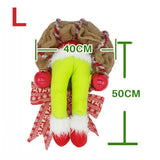 Christmas Thief Stole Wreath Christmas Decorations Christmas Burlap Garland for Doors Windows and V1294-YM0523-10317440