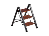 3 Step Ladder, Folding Step Stool with Wide Anti-Slip Pedal and Comfort Handgrip, Lightweight 150 kg V952-LHJHJTSB0000TIJOS001V0