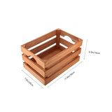 Wooden Storage Basket Sundries Organizer in Orange, and Stylish 1 Piece for Home and Office Use V1369-AZ3-W-18055