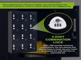 12-Door Locker for Office Gym Shed School Home Storage - 3-Digit Combination Lock V63-839111