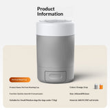 PetPawPrintCup-Gray V1221-PETPAWPRINTCUP-GRAY