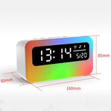 4 in 1 Bluetooth Speaker Alarm Clock RGB Night Light White Noise Machine V1263-JX-8228