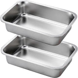 2PCS Stainless Steel Baking Pans, 9x13 Inch Rectangle Lasagna Pan, Stackable Deep Dish for Brownie, V1188-ZC-DLL-1627