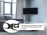 1Pc Stand LCD TV Holder Black Adjustable Wall Mounted Bracket V1369-AZ3-W-24629