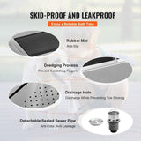 1.57M Pet Dog Bathing Station w/Ramp, Professional Stainless Steel Dog Grooming Tub w/ Soap Box, V952-BXGCWYG62ZKM7I5V3V0