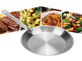 26 x 5cm Fry Pan Stainless Steel Steak Pot Composite Bottom Stew Meat Fried Eggs Cooking Tools V1294-YM0901-3113200011211