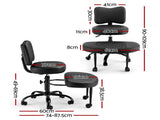 Artiss Cross Legged Kneeling Chair Adjustable Meditation Ergonomic Office Seat KCHAIR-PU-2019-BK
