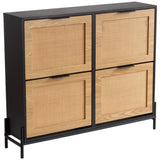 VEVOR Rattan Shoe Storage Cabinet Shoe Storage Organizer with 4 Flip Drawers V952-FCTBXJ4C3744YMK5GV0
