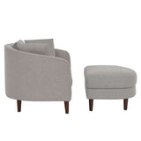 Accent Chair with Storage Ottoman V178-67292