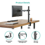 activiva ErgoLife Single Monitor Screen Double Joint Monitor Arm V186-ACA-BMA-SC01K