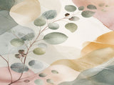 Eucalyptus Reverie Floating Frame Canvas Wall Art - Portrait - 60W x 80H cm - Natural Birch V767-PP-ER-6080-FN