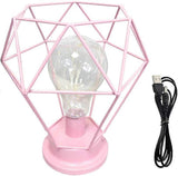 Desk Lamps Bedside Lamp Diamond Table Lamp Made of Nordic Wire Decorative USB LED Desk Lamp V1263-JX-1768