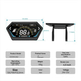 UKS6 Electric Scooter LCD Meter Color Screen 24V-72V Electric Bicycle Dashboard E-Bike Smart Display V1192-AZ-W-22979