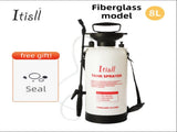 8L Professional Shoulder-Strap Pressure Sprayer with Fiberglass Wand - Multi-Purpose Manual Pump V888-ELOSUNG45907