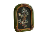 French Vintage Picture Frame Carving Flower Elegant Victorian Resin High Clarity Glass Wall Hanging V1263-JX-2599