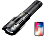 Bright Handheld Flashlight Portable Outdoor Torch High Lumen LED Flashlight V1263-JX-4317