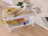 Rolling Cart Large Capacity Eco Friendly PP MDF Sturdy Construction Space Saving Utility Cart For V1294-YM0717-3117220191811