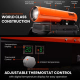 UNIMAC 50KW Portable Industrial Diesel Direct Forced Air Space Heater, Commercial Grade for V219-UMDHVP05A