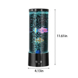LED Fish Lamp with Remote Control, Multicolor Changing Aquarium Light, Mini Bubble Lamp for V1370-AZ4-19787
