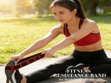 12-Pack Pink 12-Loop Numbered Yoga Stretch Strap - Durable Multi-Segment Resistance Fitness V888-ELOSUNG55901