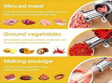 Stainless Steel Manual Meat Grinder With Tabletop Clamp - Heavy Duty Sausage Maker & Vegetable V1189-WXFWAL-20260319-00289